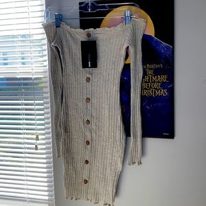 Jacklynn off the shoulder mini dress